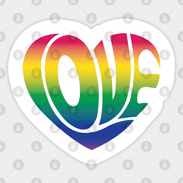 Pride and Love Sticker by DickinsonDesign